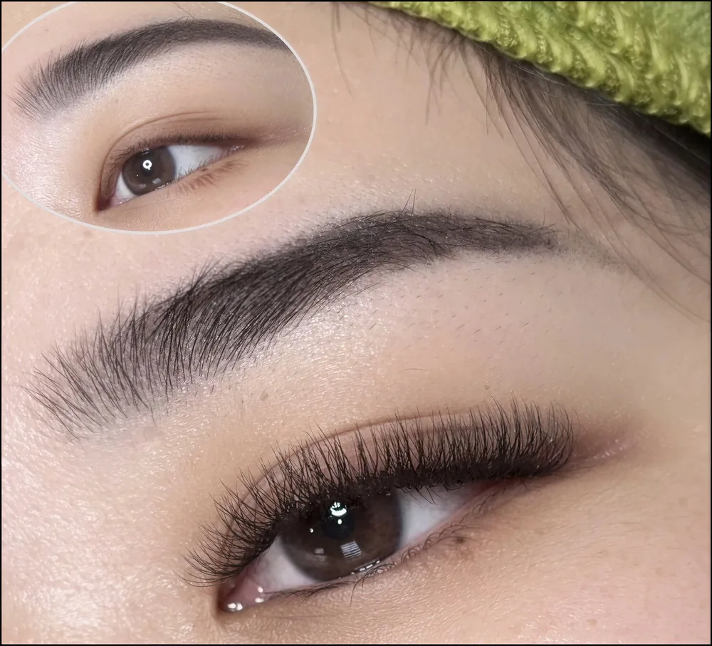 Ombré brow tattoo healed result at the Osborne Park studio